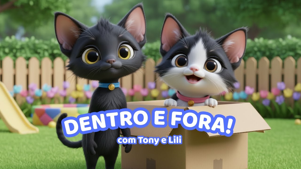 DENTRO E FORA com Tony e Lili 🐱🎶 | Musiquinha infantil para bebês