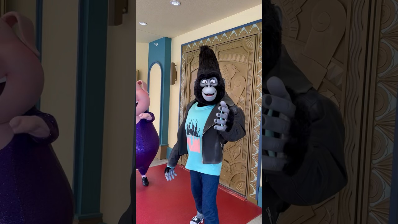 Meeting Johnny from Sing! 🦍 