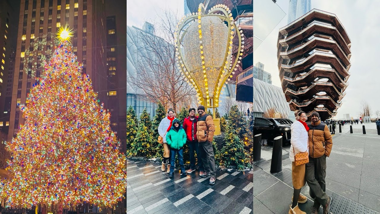 NewYork ൽ ഒരു ദിവസം🗽❤️| Rockfeller Center ഏറ്റവും വലിയ ക്രിസ്മസ് Tree | Times Square| ഷോപ്പിംഗ് Mall