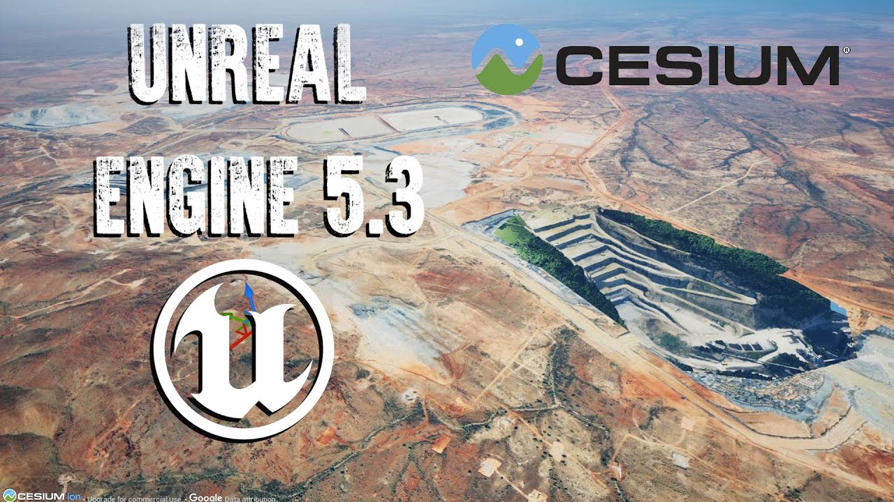 Importing  a 3d scanned Mining site in Unreal Engine Cesium