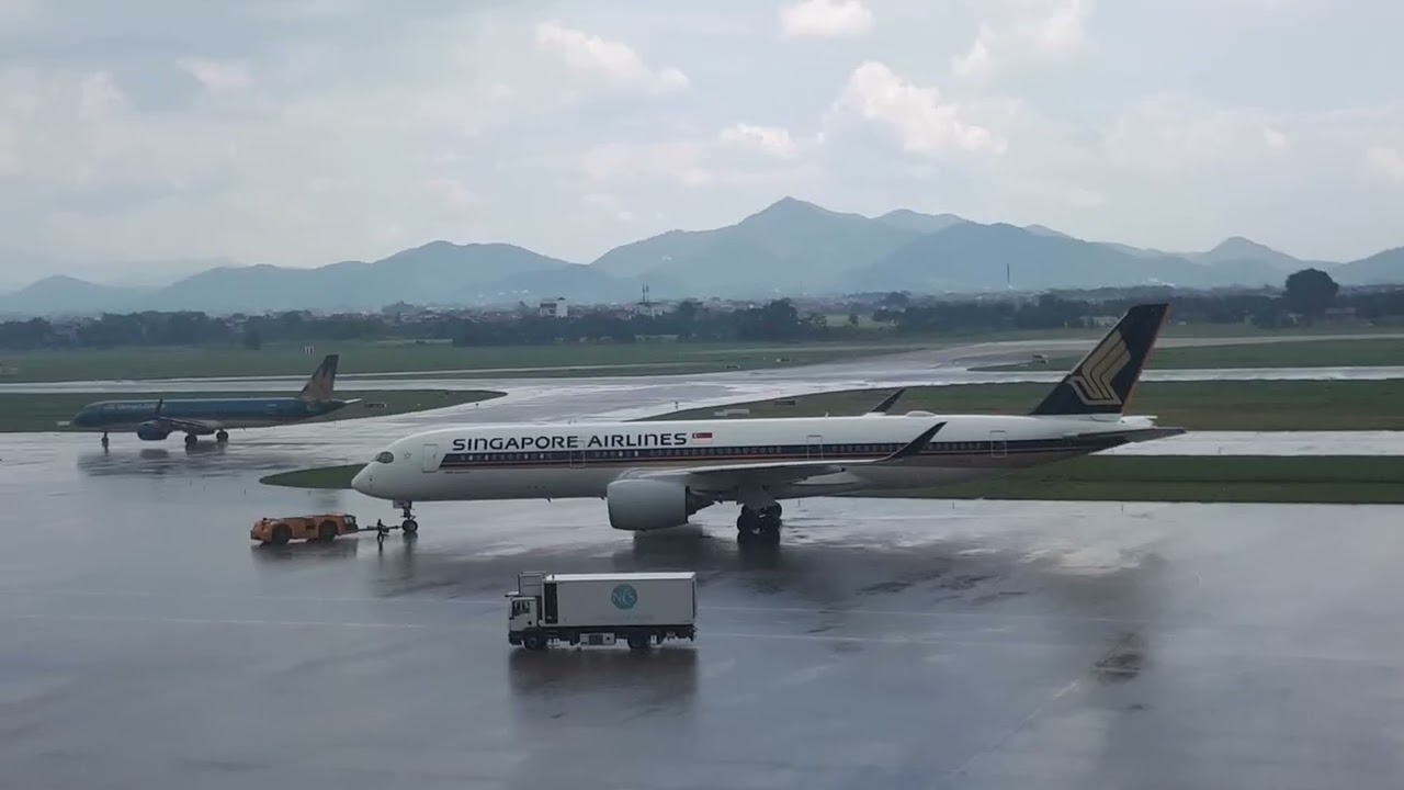RAIN & GO AROUND | Sudden Weather Change | Noibai Airport Plane Spotting