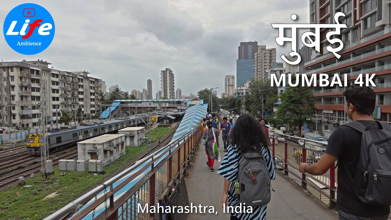 MUMBAI Walking Tour - Matunga Station to Shivaji Park - India 4K HDR