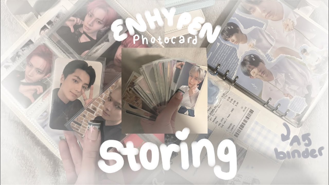 Storing new enhypen photocards #4 ・❥・ talking, rambling (soft spoken)