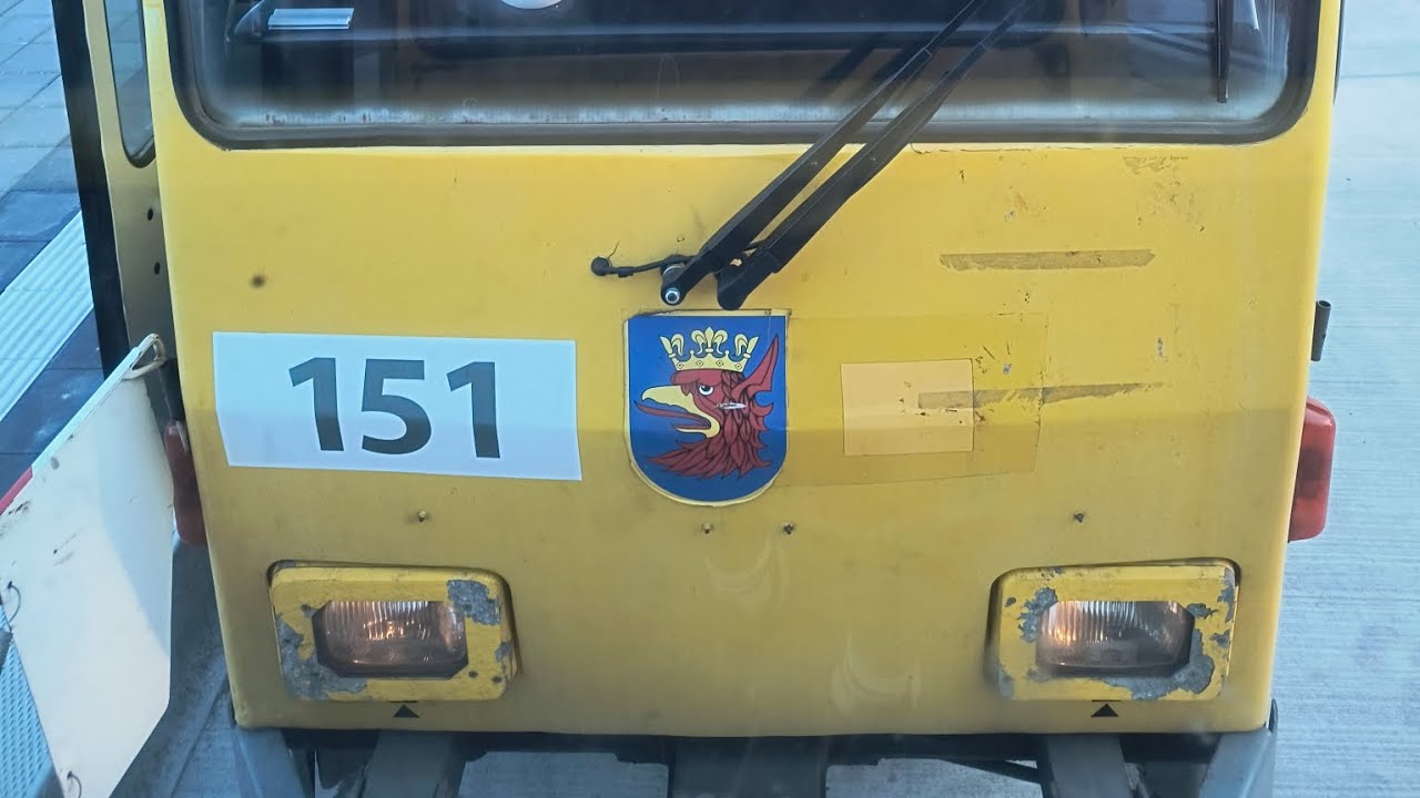 Linia 5 [ Brzozowskiego - Modra ] Tatra KT4Dtm 152+151 (Brygada 005-007)
