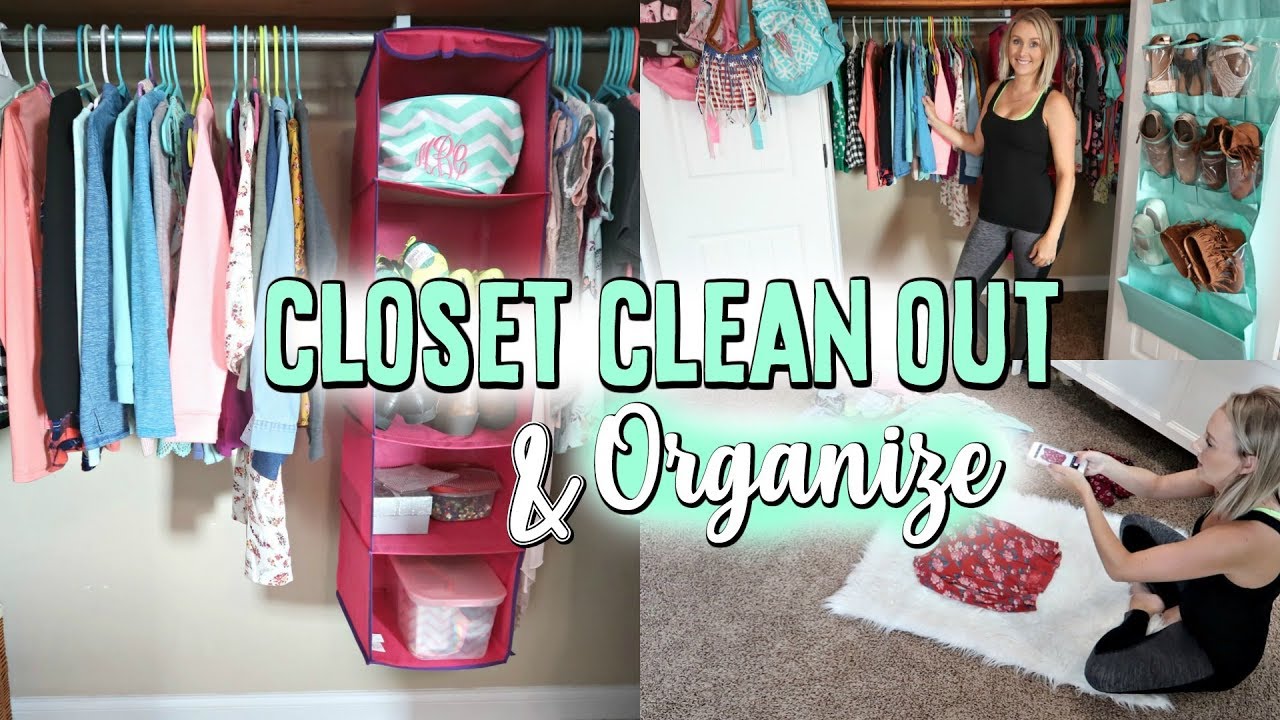 MAJOR CLOSET CLEAN OUT AND ORGANIZE//CLEANING MOTIVATION AND SELLING MY DAUGHTERS CLOTHES