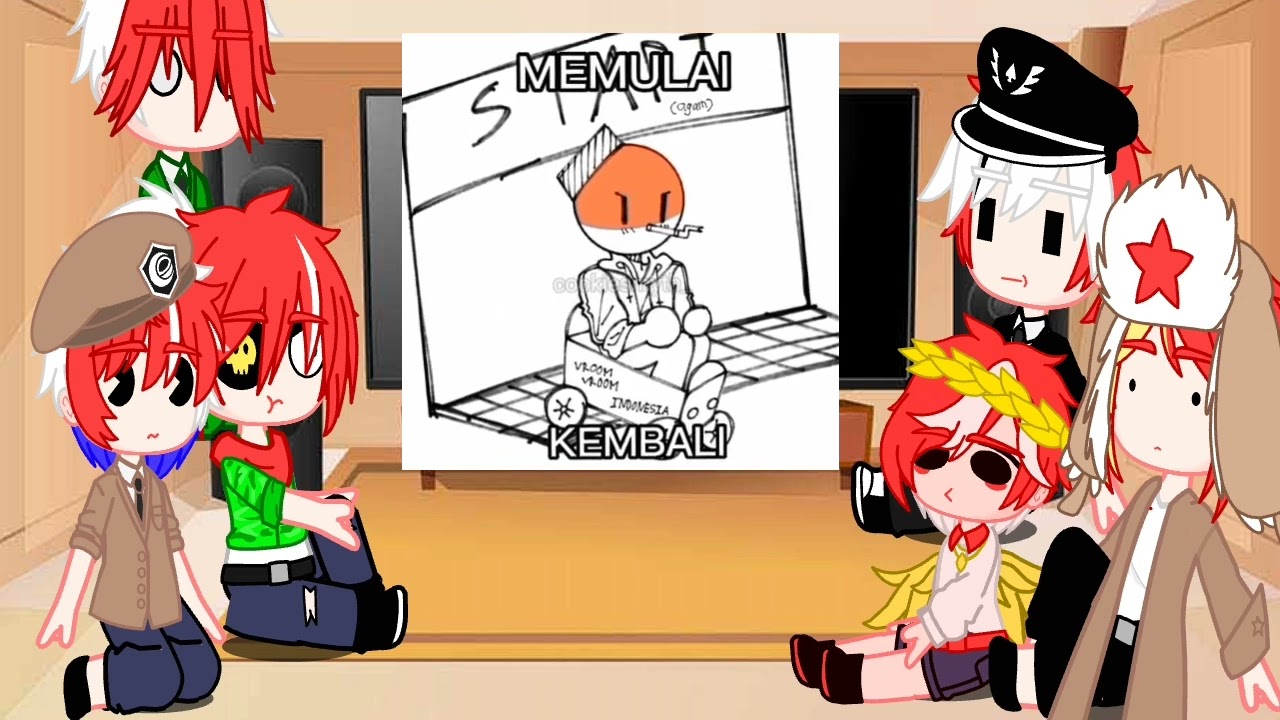 past countryhumans react to indonesia and pk* //#fyp #countryhumansindonesia // by: •akamii OwO•