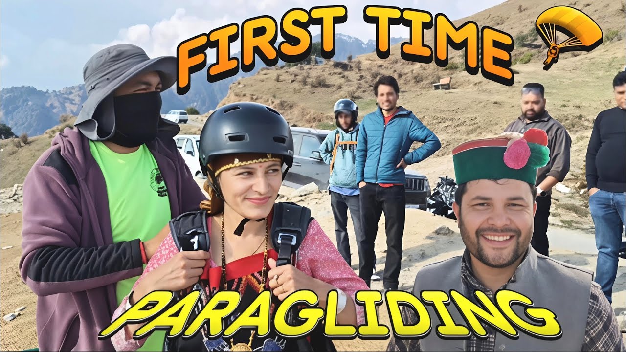 Fly in sky.|| First time|| .bir billing world second highest paragliding site.