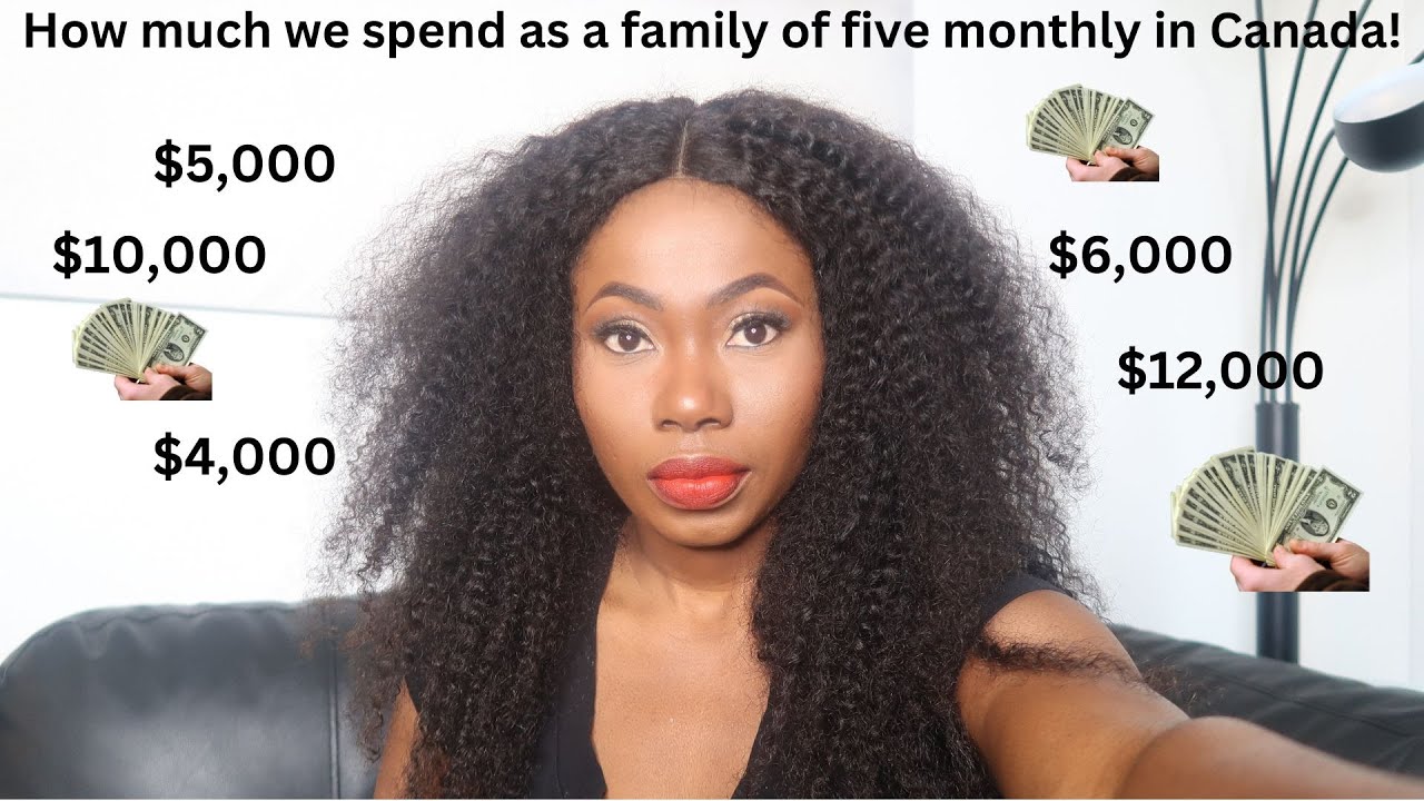 What we spend monthly as a family of 5 in CANADA| Relocating to Canada