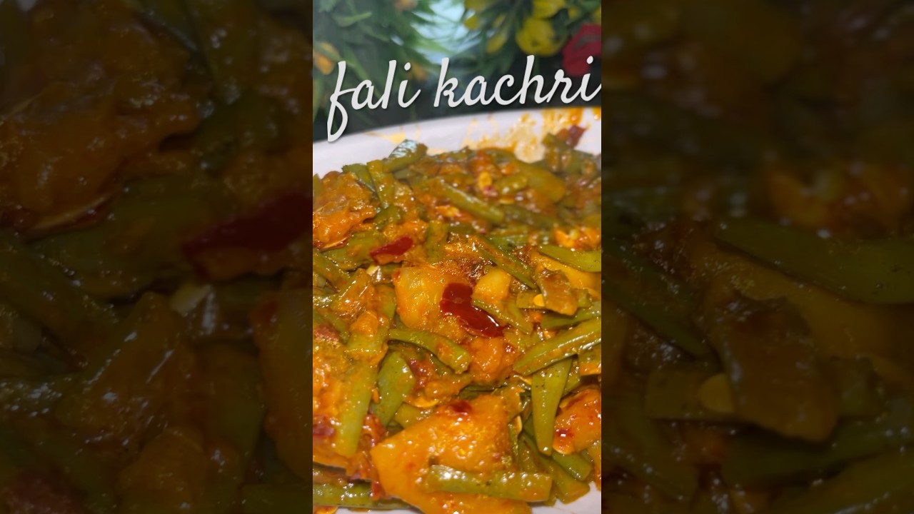 Rajasthani fali kachri ki tasty sabji ☺️☺️. Gwar fali #recipe #indian #rajasthanifood