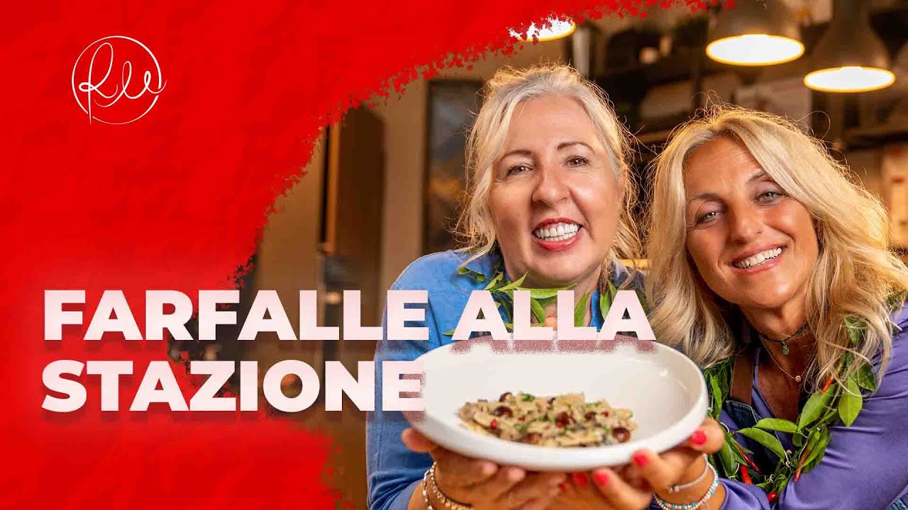 COME CUCINARE PASTA CON FUNGHI E SALSICCIA || farfalle alla stazione