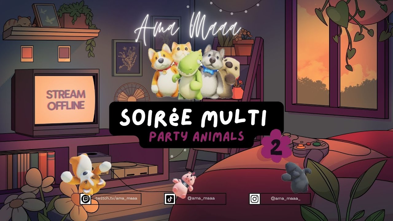 🐻 Soirée Multi Party Animals – que le chaos commence !