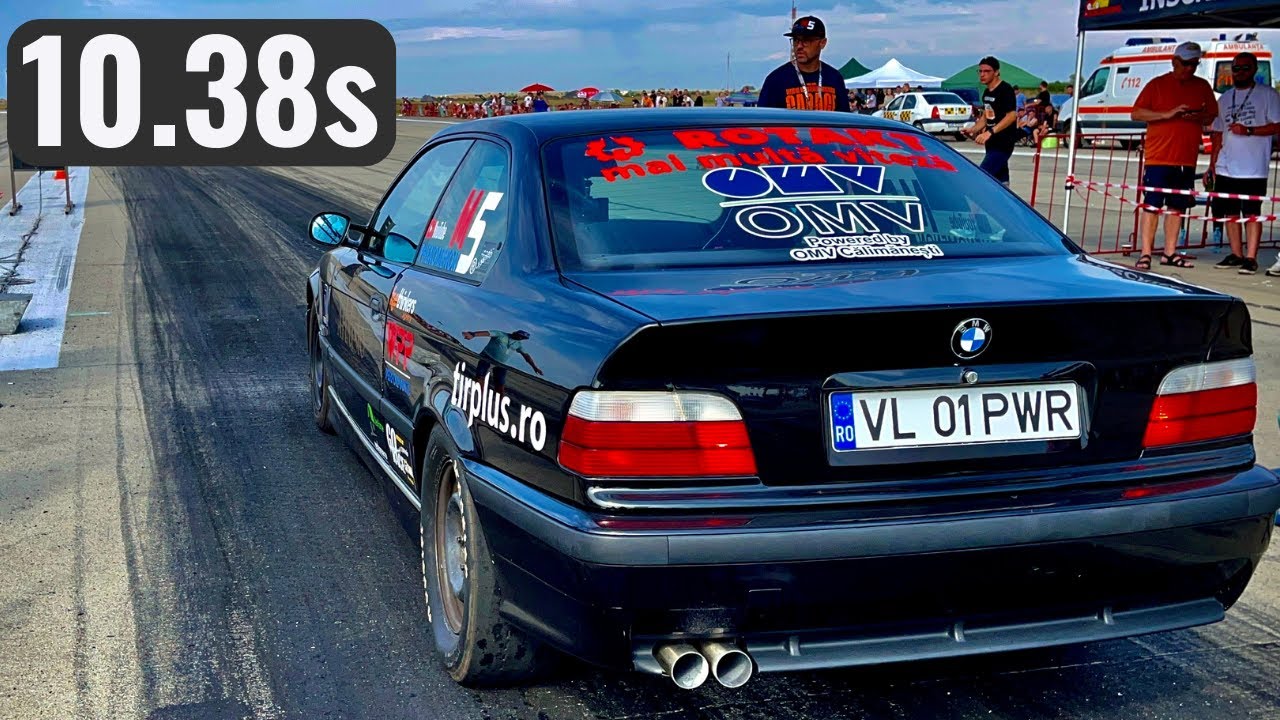 BMW E36 1.6 TURBO - Record 10.38s on Dragy