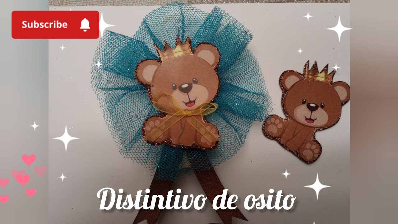 Distintivo para baby shower 🐻osito ❤️ invitadas #babyboy #babyshower #fácil #invitadas