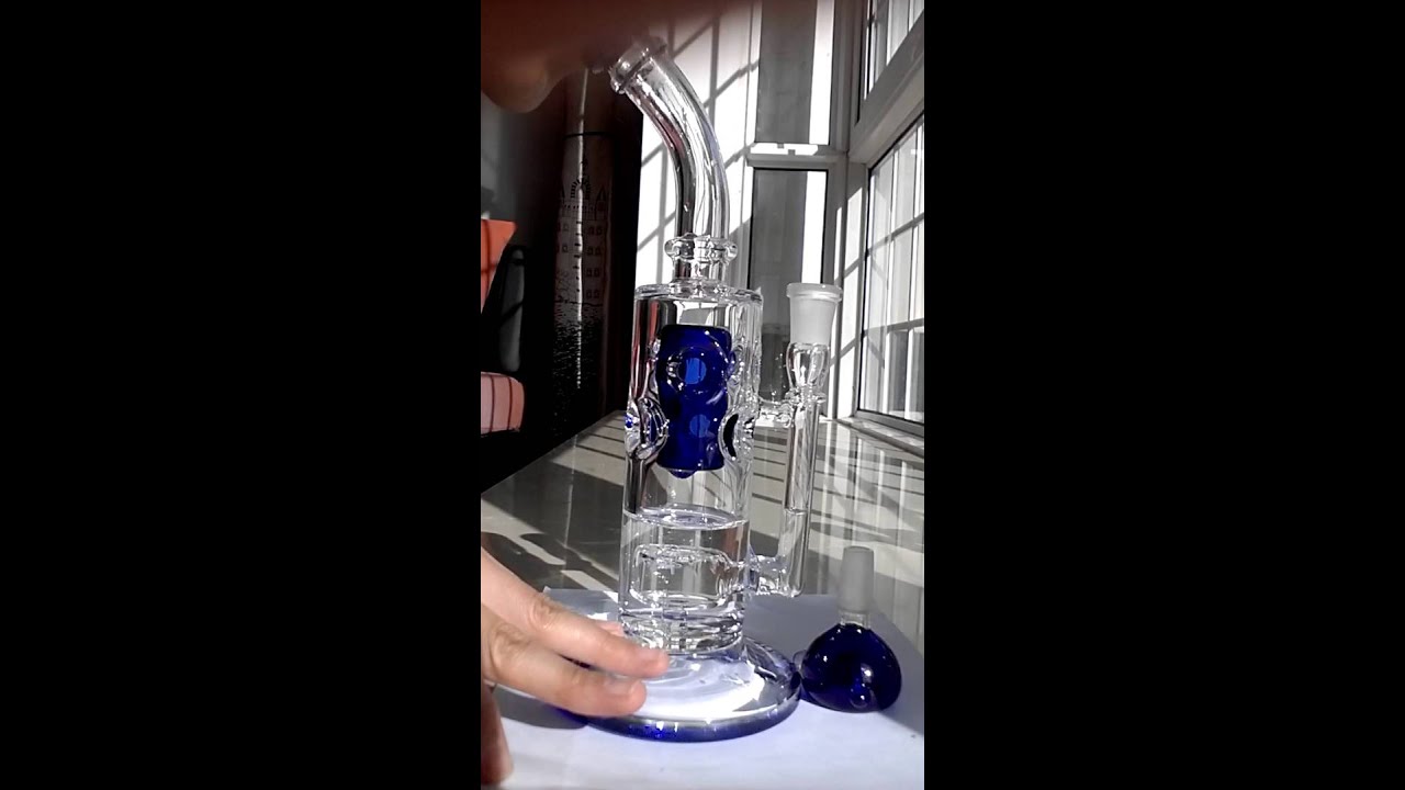 straightfab heavy glass bongs net weight 480g with 14.4mm female joint china glass bongs factory