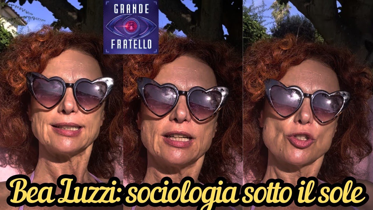 BRATRICE LUZZI fa una lezione di sociologia dalla spiaggia. Stupenda ❤️