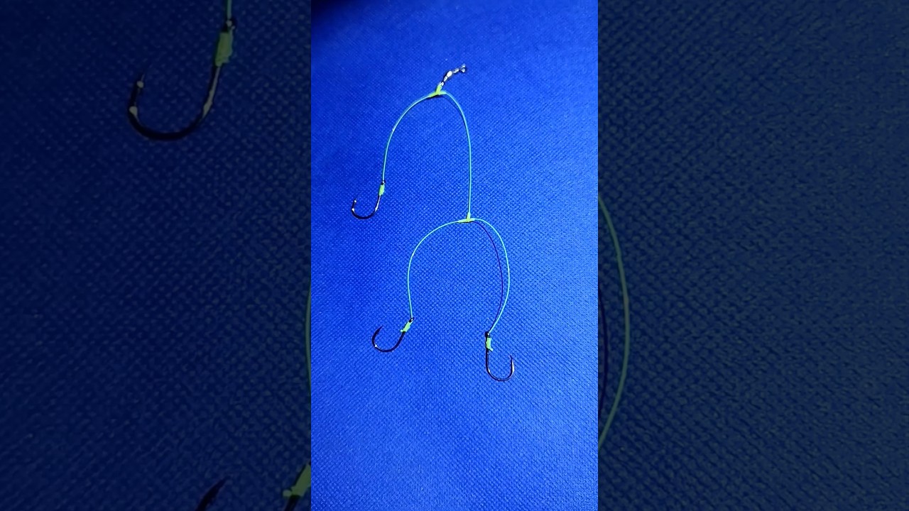 Rangkaian Pancing Bercabang 3 Mata Kail - Fishing Knots #fishingknot #simpulpancing