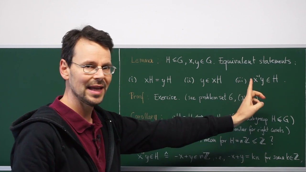 Gruppentheorie (Lektion 15): NEBENKLASSEN