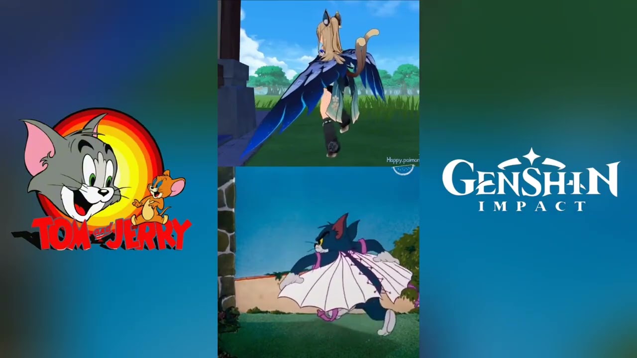 ( Funny Moment ) Tom & Jerry × Genshin Impact Parody 🤣