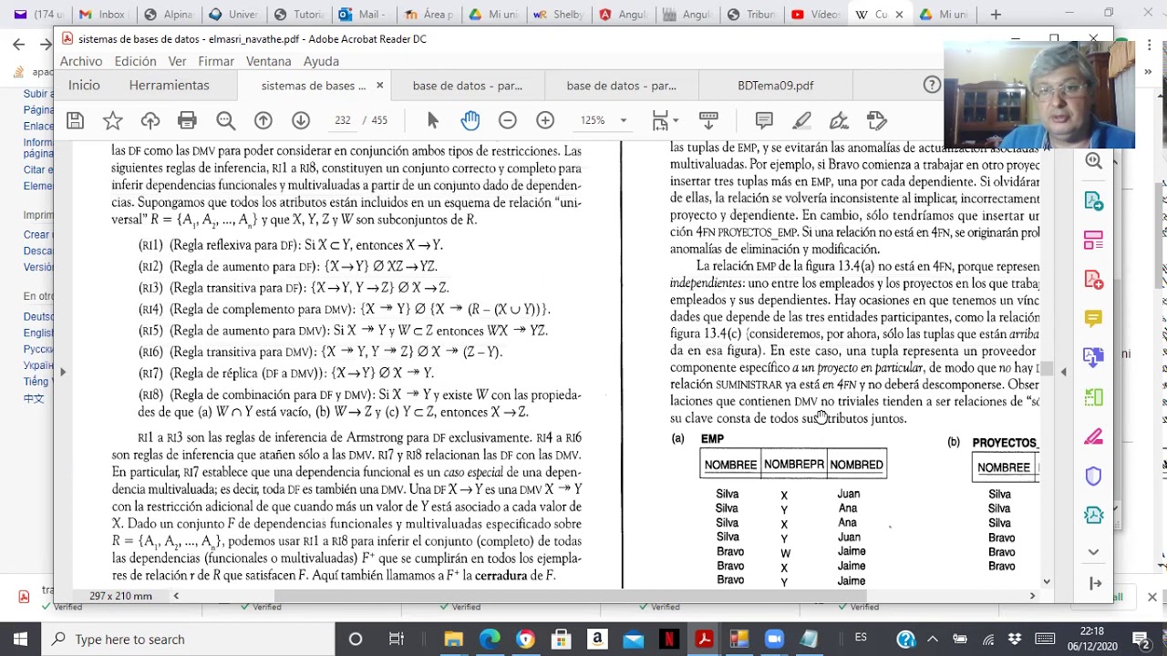 Base de Datos, Dependencias Multivaluadas y 4FN