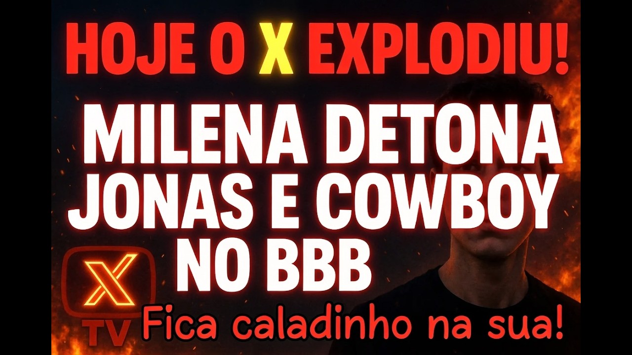 Imperd&iacute;vel no X, Milena detona  Jonas e  Cowboy  bbb26