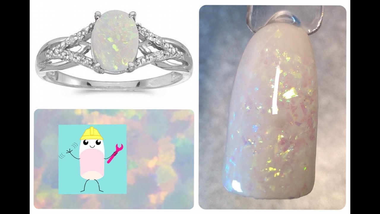Easy Opal Gemstone Nails Quickie @thenailengineer