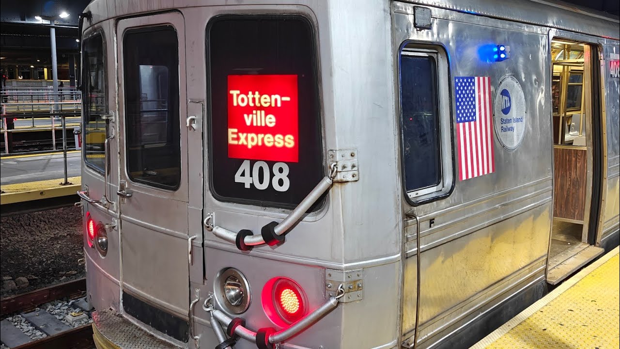 MTA Staten Island Railway: R44 Tottenville Express Full Ride From St. George Ferry to Tottenville
