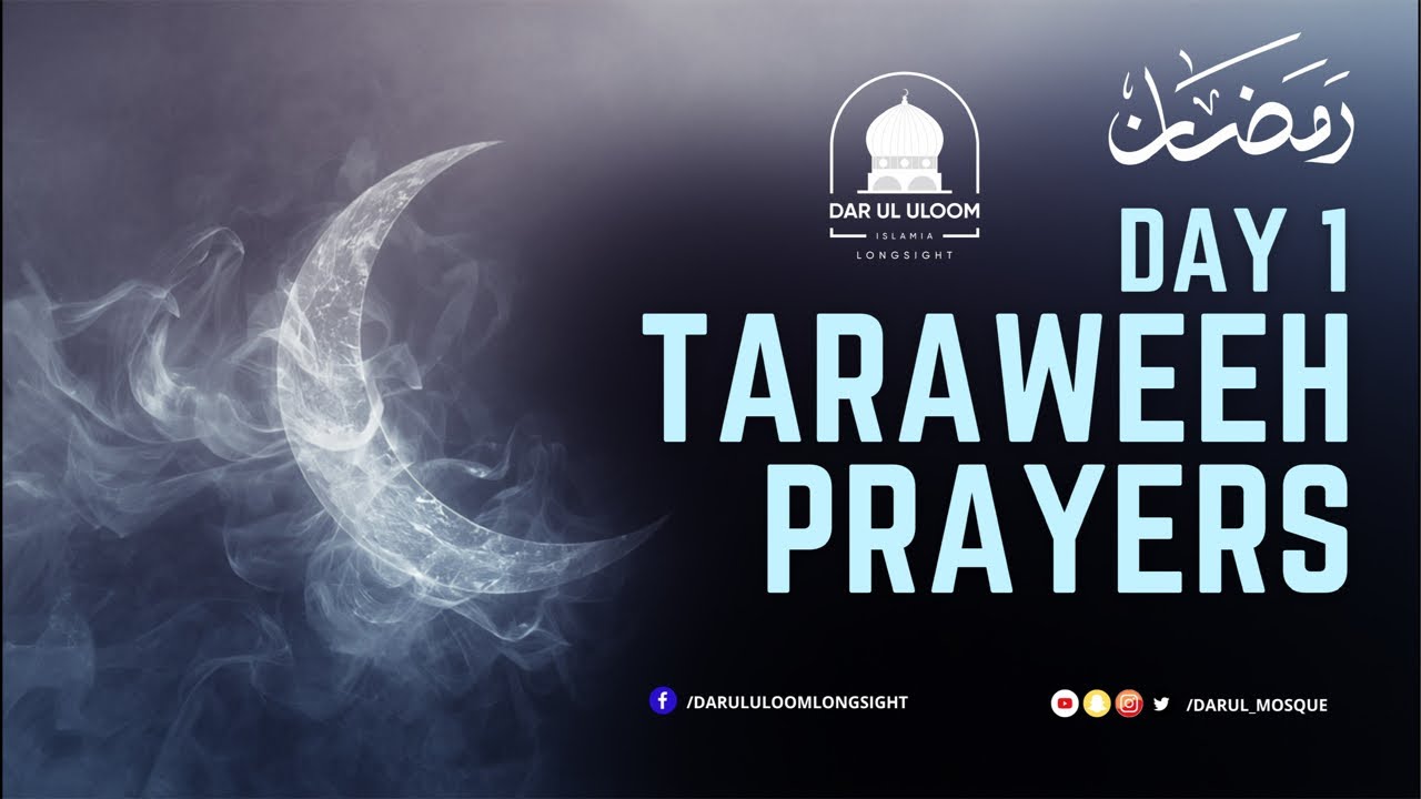 DAR UL ULOOM 🔴 LIVE Taraweeh - 1st of Ramadhan 2026 | 1447 AH