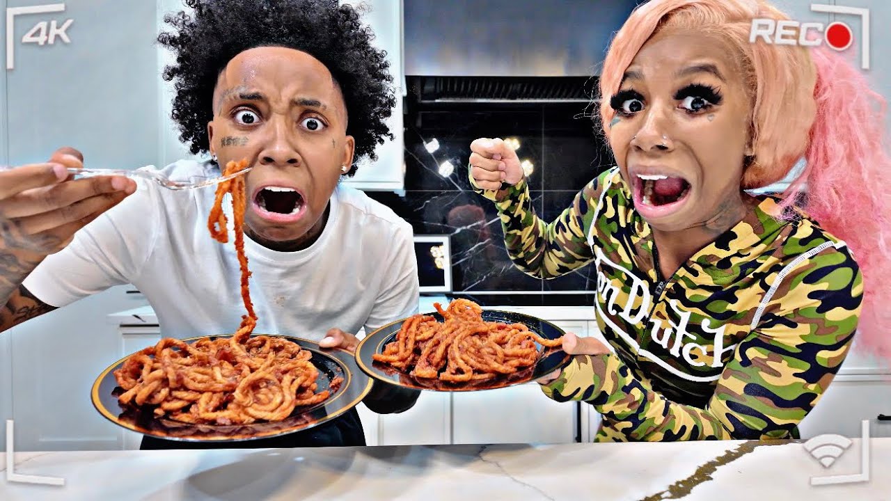 MOP NOODLES SPAGHETTI PRANK ON FIANCEE😱