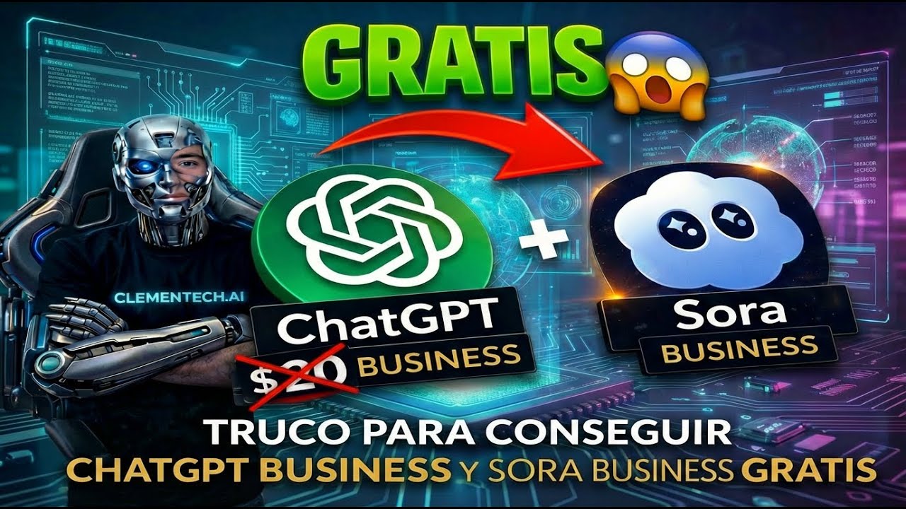 Cómo Obtener ChatGPT Business y Sora Business GRATIS (100% Legal)