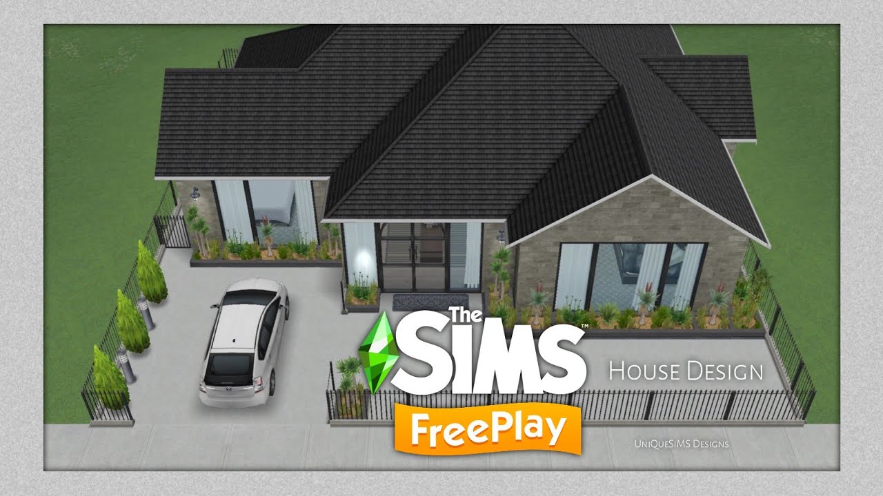 SMALL 3-BEDROOM HOUSE DESIGN | The Sims FreePlay | House Tour | Floor Plans | UniQueSiMS Designs