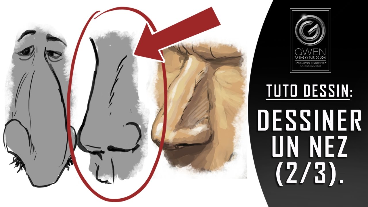 DESSINER UN NEZ !!! Ep.2 : Le Nez Semi-Réaliste !!!