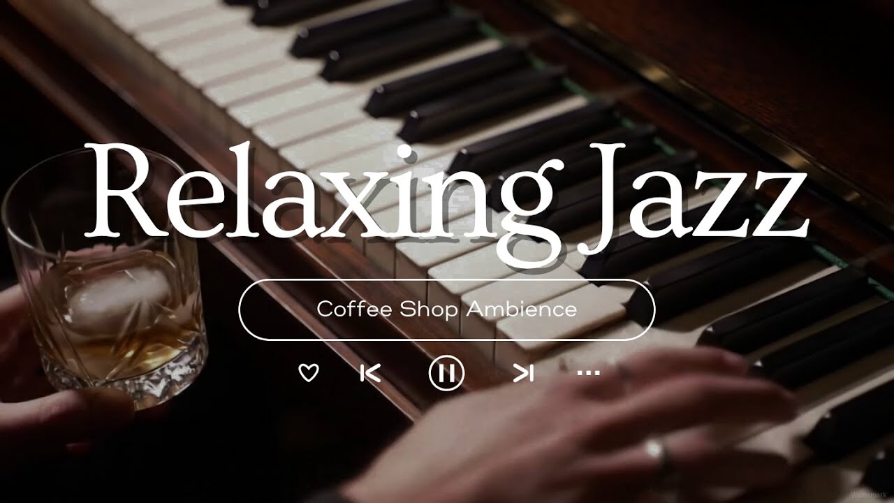 Calm, Soft Jazz Music With The Sound Of Rain In A Warm Night Helps You
