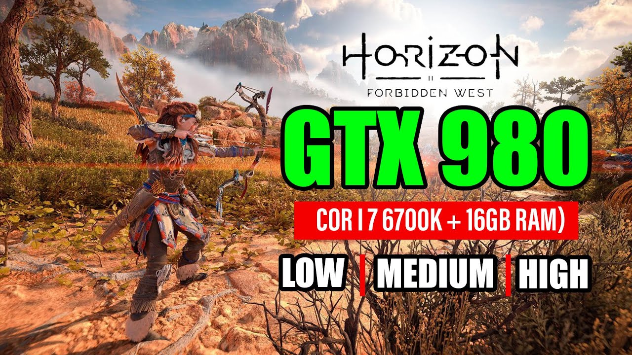 GTX 980 vs HORIZON FORBIDDEN WEST Graphics Comparison! AMAZING Results!