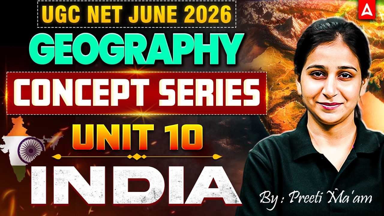 UGC NET Geography | UGC NET Geography Unit 10 Concept Series By Preeti Mam