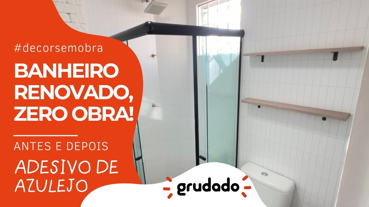 O SEGREDO PRA MUDAR O BANHEIRO SEM QUEBRAR NADA! PAPEL DE PAREDE LAV&Aacute;VEL