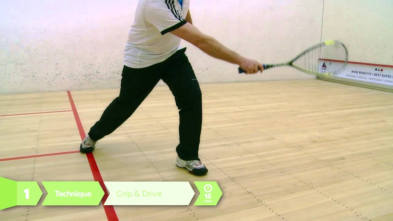 SquashStart Lesson 1 - Technique: Grip & Drive