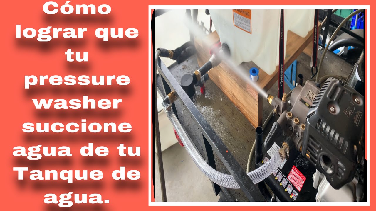 SI TU PRESSURE WASHER NO JALA AGUA DE TU TANQUE, ESTE VIDEO ES PARA TI.