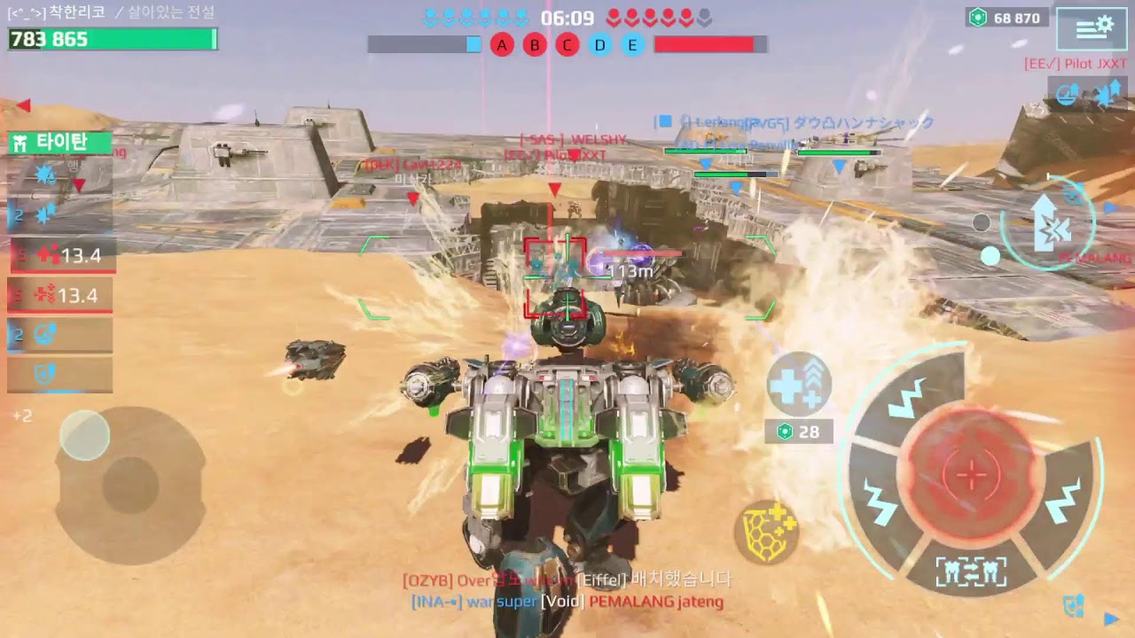 war robots 워로봇 의무방어전  구독,좋아요 부탁합니다... 2.19