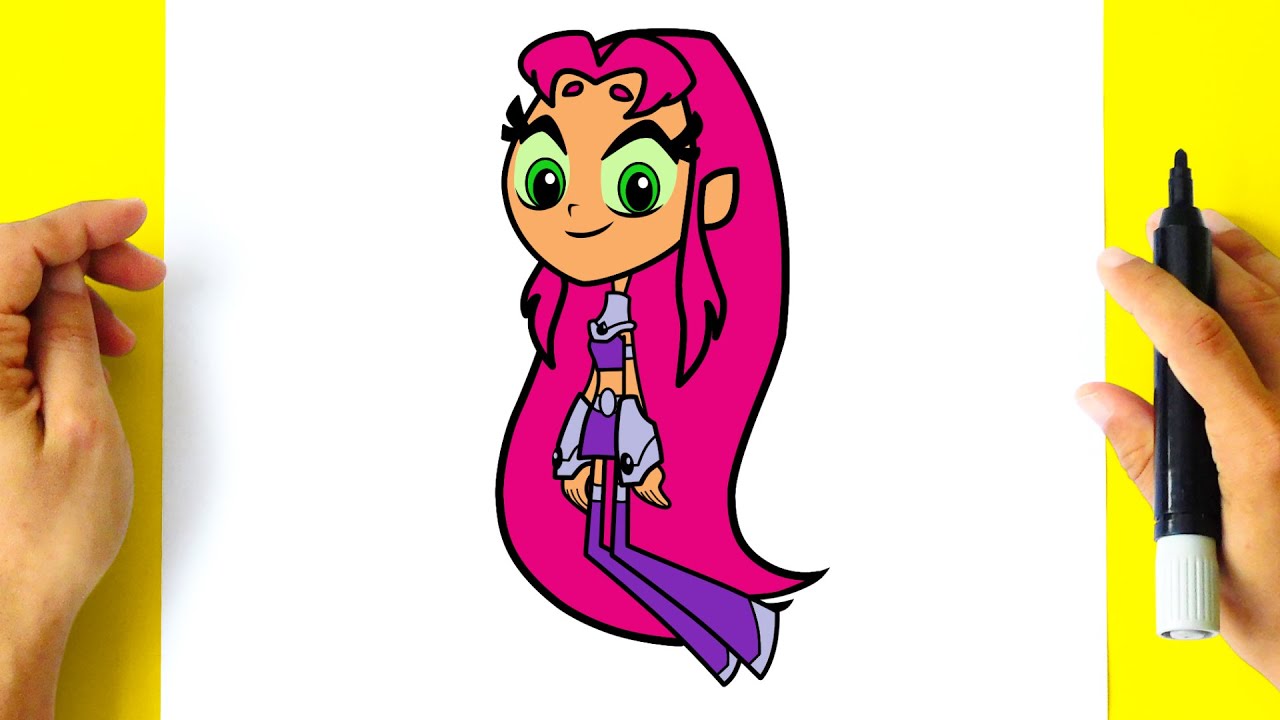 Como DESENHAR a ESTELAR - Jovens Titãs em Ação - Como DIBUJAR a STARFIRE - Jovenes Titanes en Accion