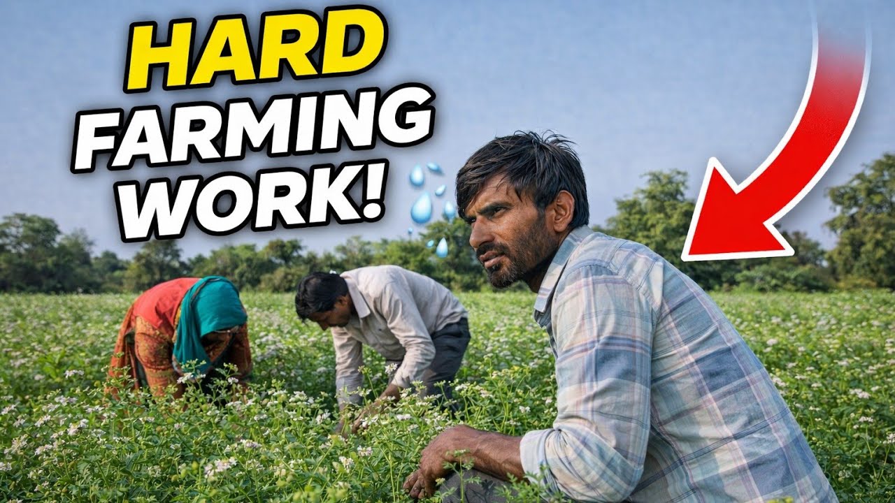 Indian Farming in Village 🏡Real Indian Farming Life | Hard Work of Indian Farmers 🌾