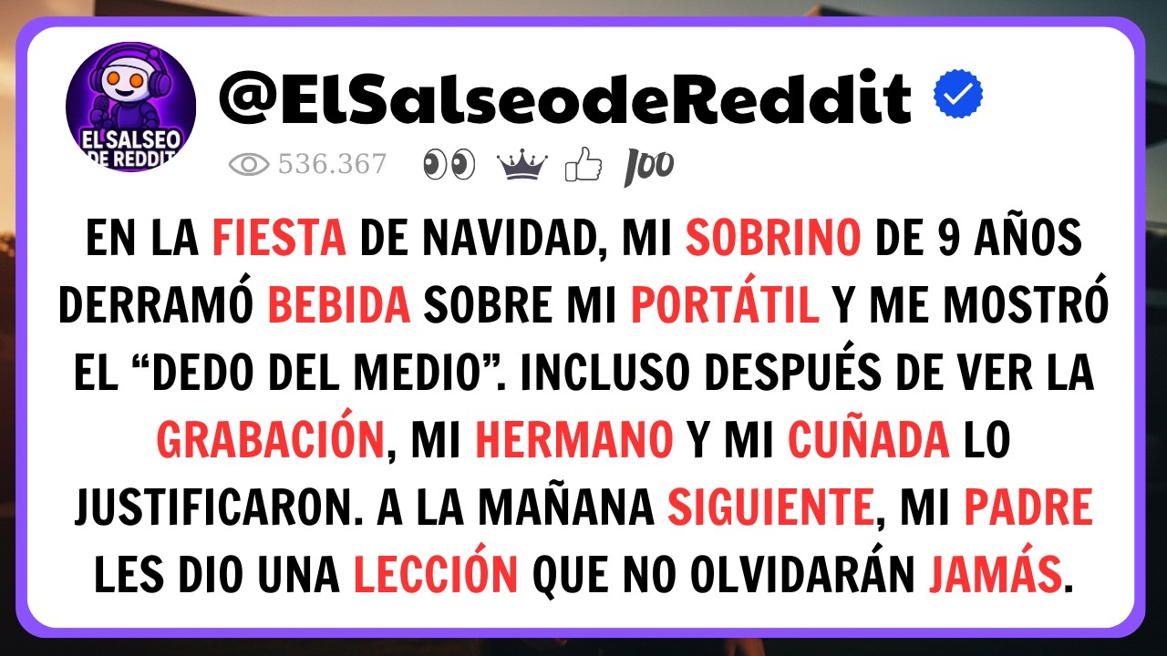 En Navidad Mi Sobrino Arruinó Mi Portátil… Y Mi Padre Le Dio Una Lección Inolvidable