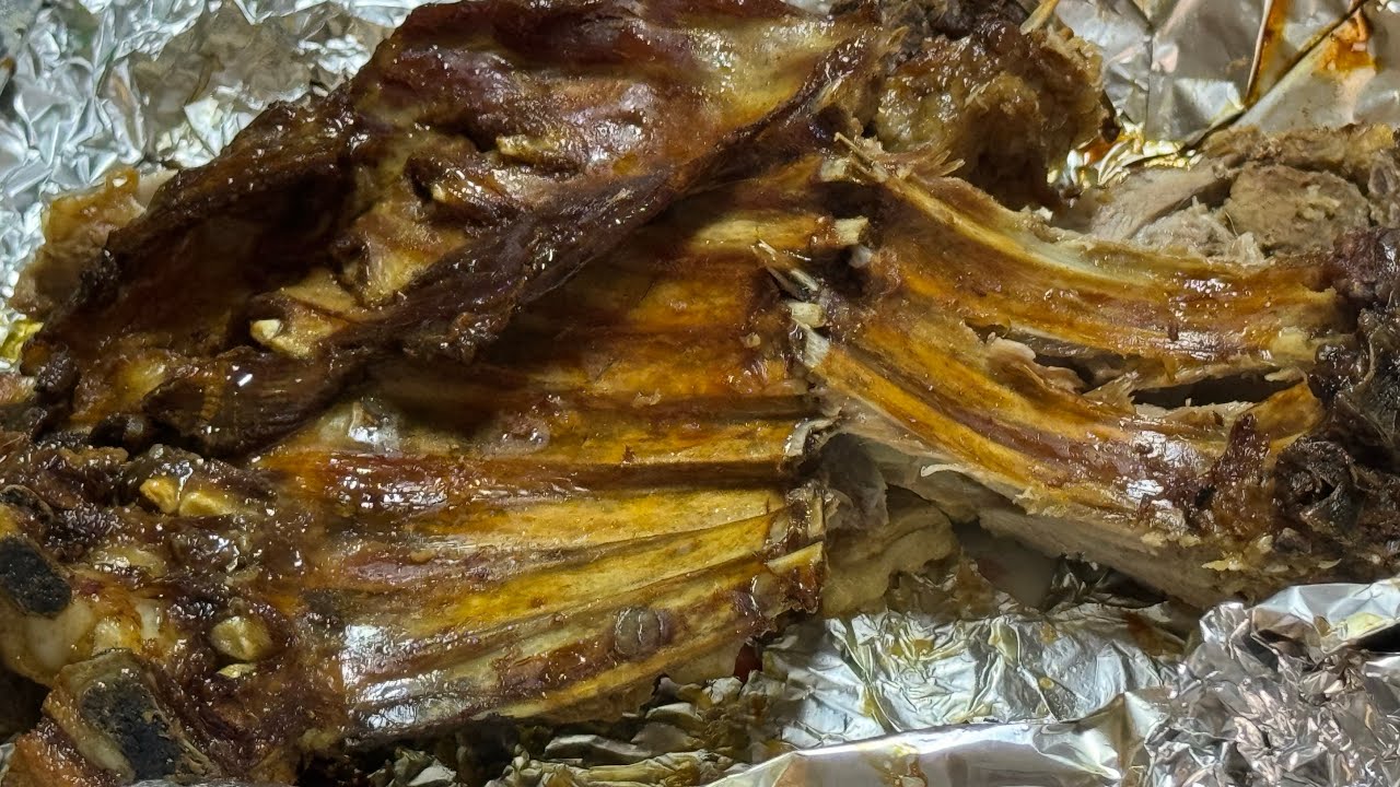 How to roast Goat meat in an Oven | Roast Goat ribs recipe