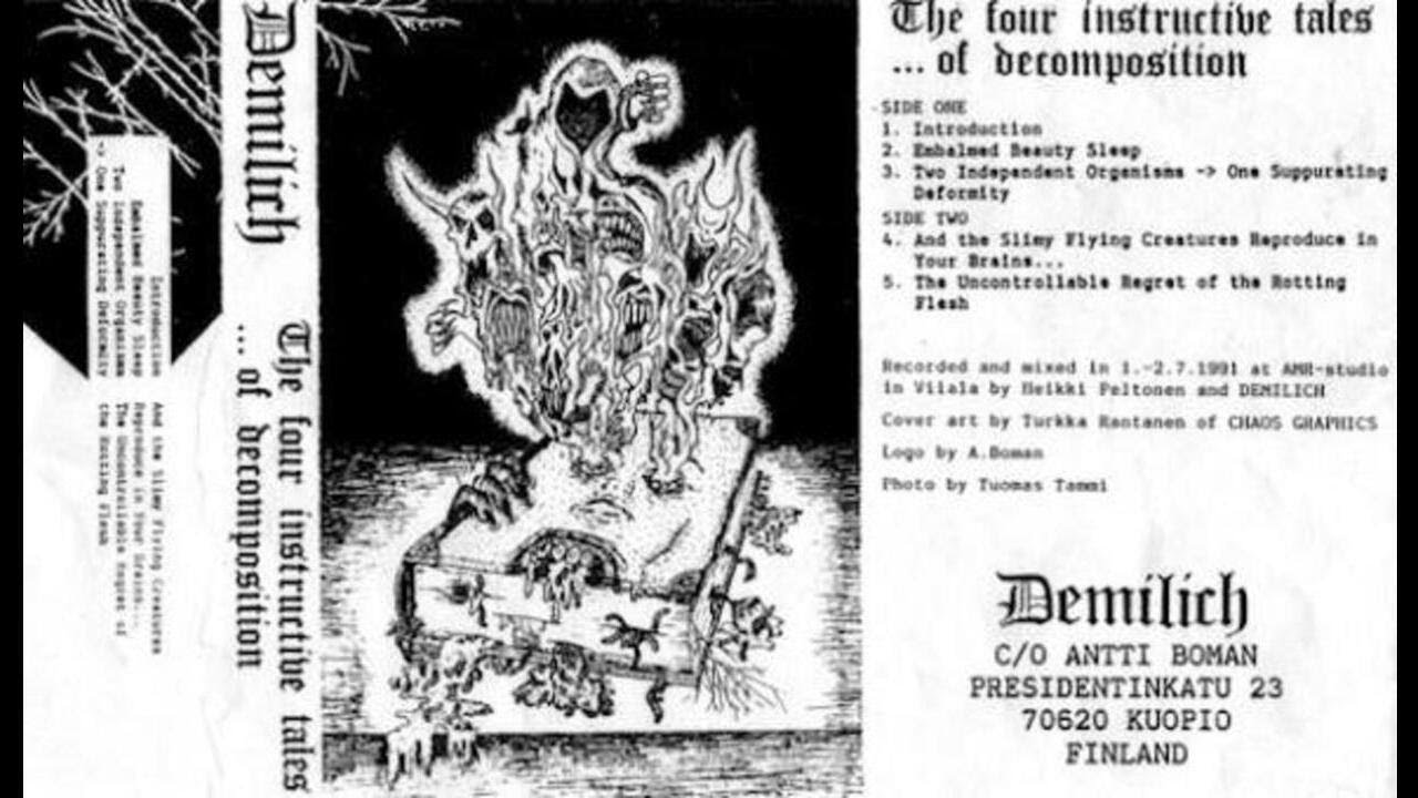 Demilich (Finland) - The Four Instructive Tales ...of Decomposition (Demo) 1991