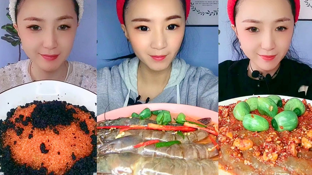 Satisfying Eating Sounds with Colorful ASMR Crunchy Mukbang Compilation #257