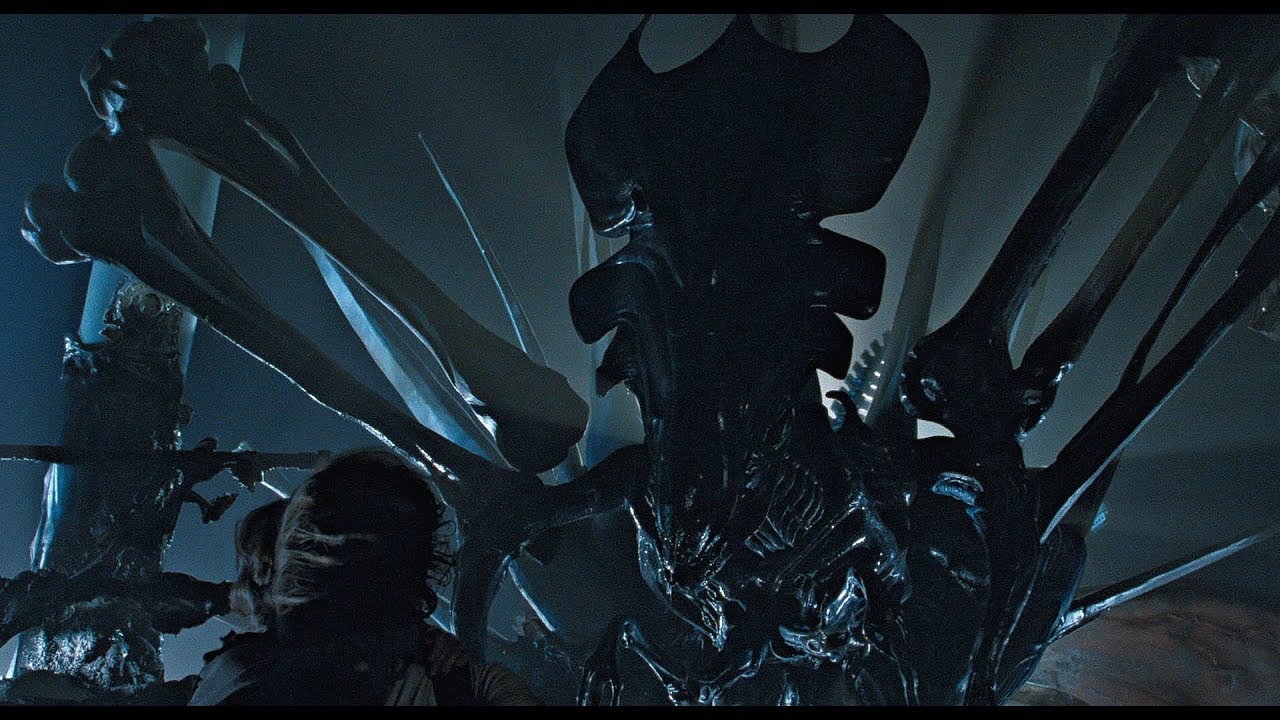 Aliens 1986: Xenomorph Queen Shootout Scene l Best Quality 4K