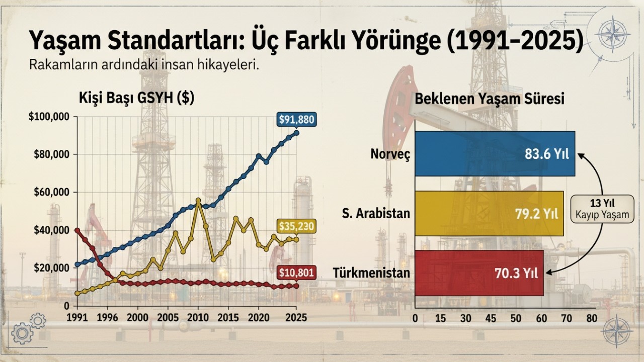Petrol Zenginliğinin Üç Kaderi Norveç, Suudi Arabistan ve Türkmenistan