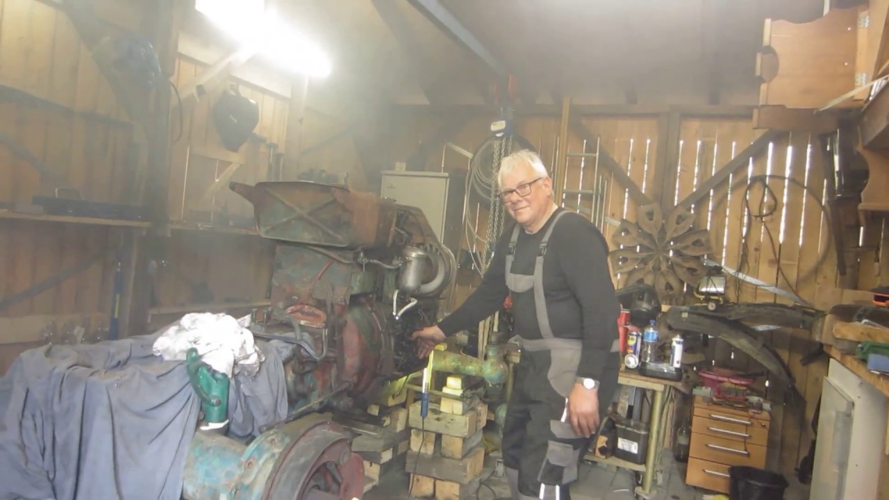 Kramer K33 Baujahr 1952 mit Deutz F2L514 Baujahr 1951 Motorstart nach 50Jahren.