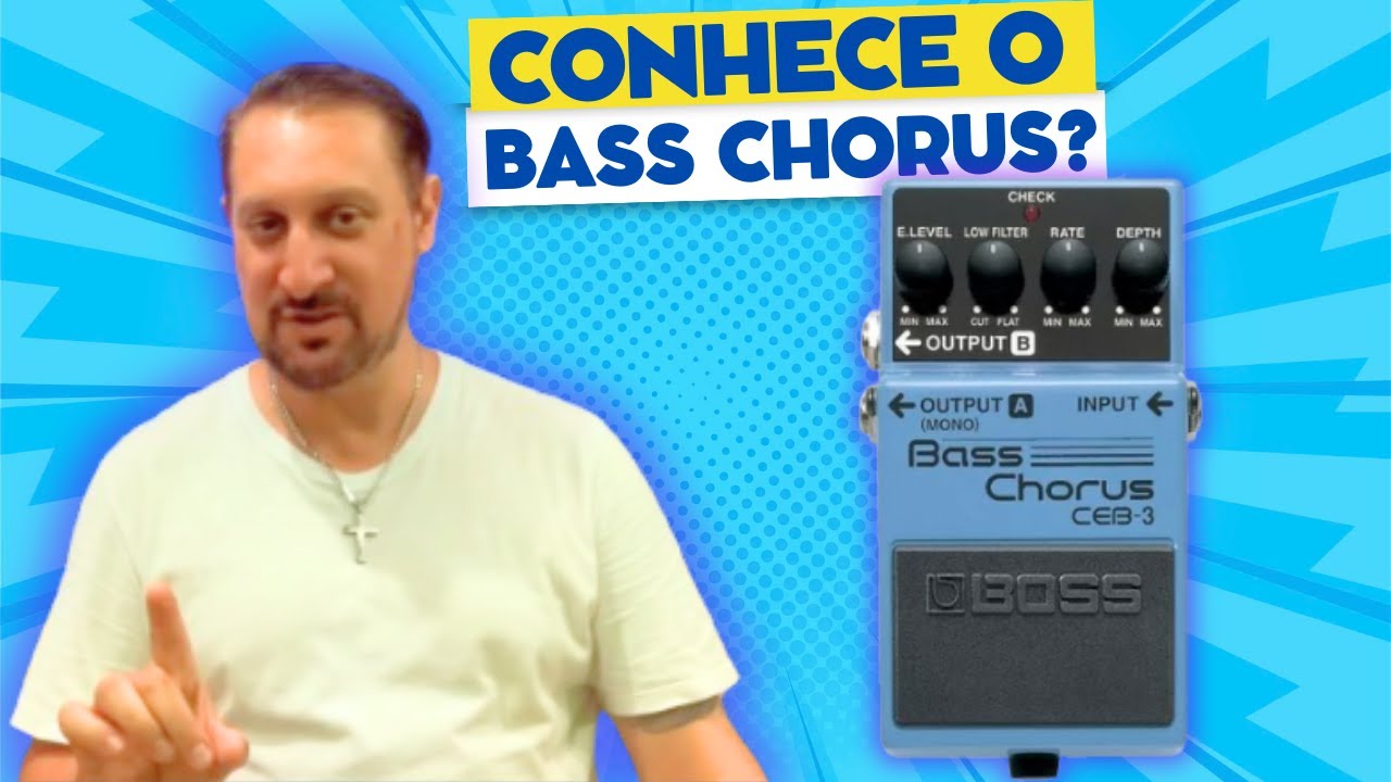 Como usar o pedal BASS CHORUS CEB 3 BOSS - PEDAL DE CHORUS PARA CONTRABAIXO