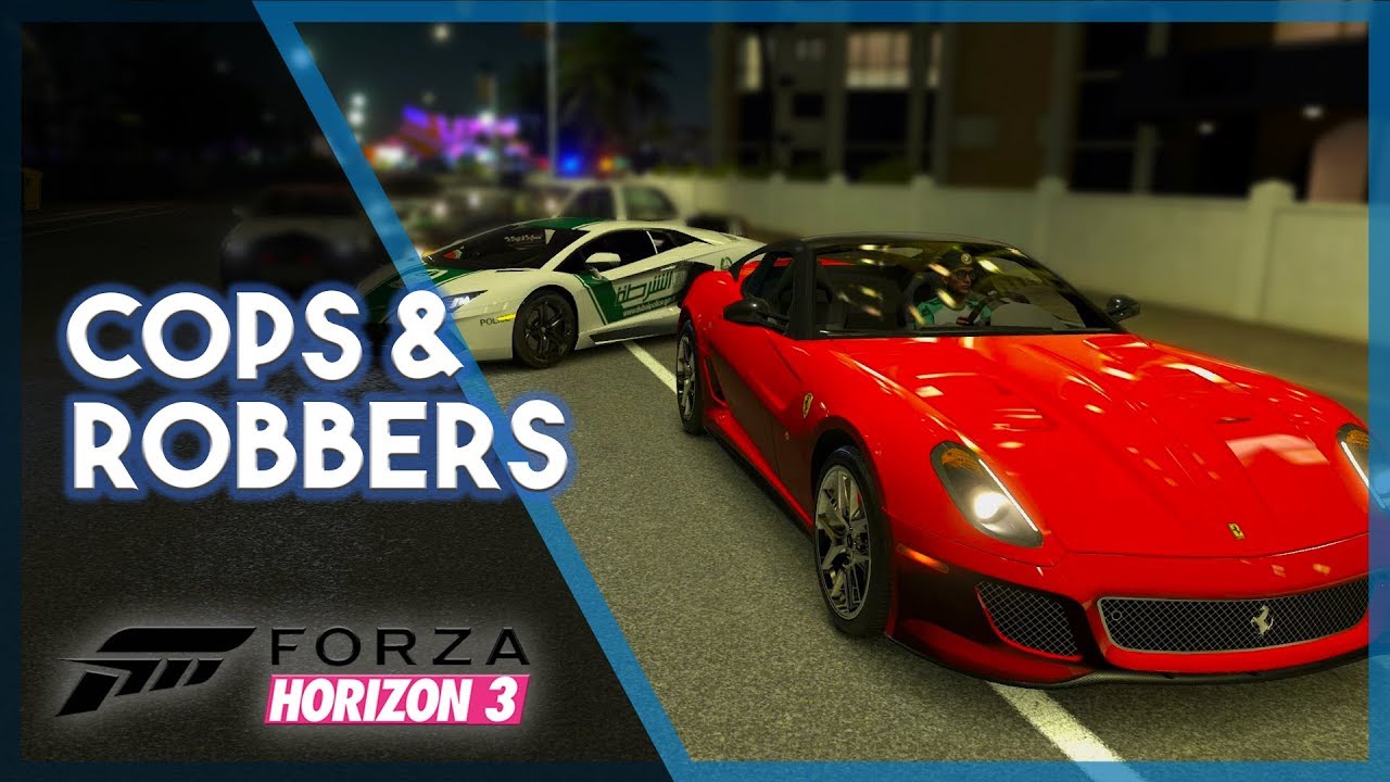 Forza Horizon 3 | Cops and Robbers! (Police Car Build & Chases)
