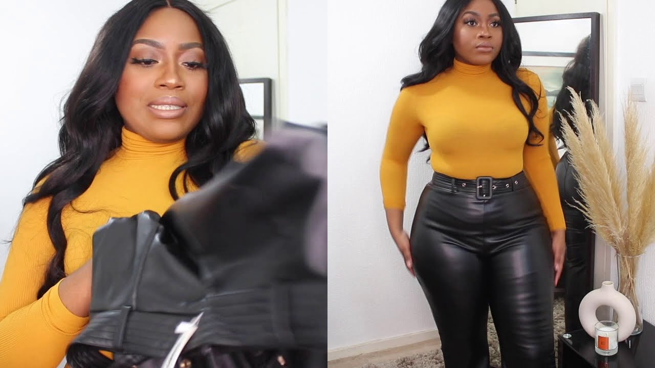 THE BEST LEATHER LEGGINGS/ TROUSERS FOR CURVY WOMEN | TOPSHOP, NEWLOOK, MISS SELFRIDGE & MORE